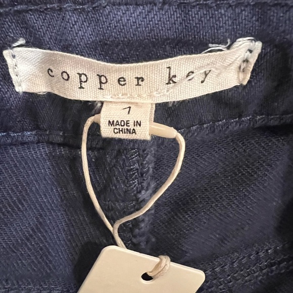 Copper Key Navy Blue Wide Leg Pants Pockets NWT - Picture 5 of 9